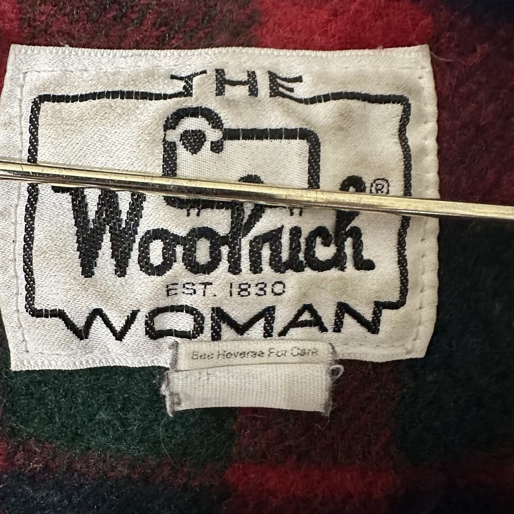 Vintage Woolrich Navy Wool Blend Lined Jacket Women's Size M - Picture 6 of 10
